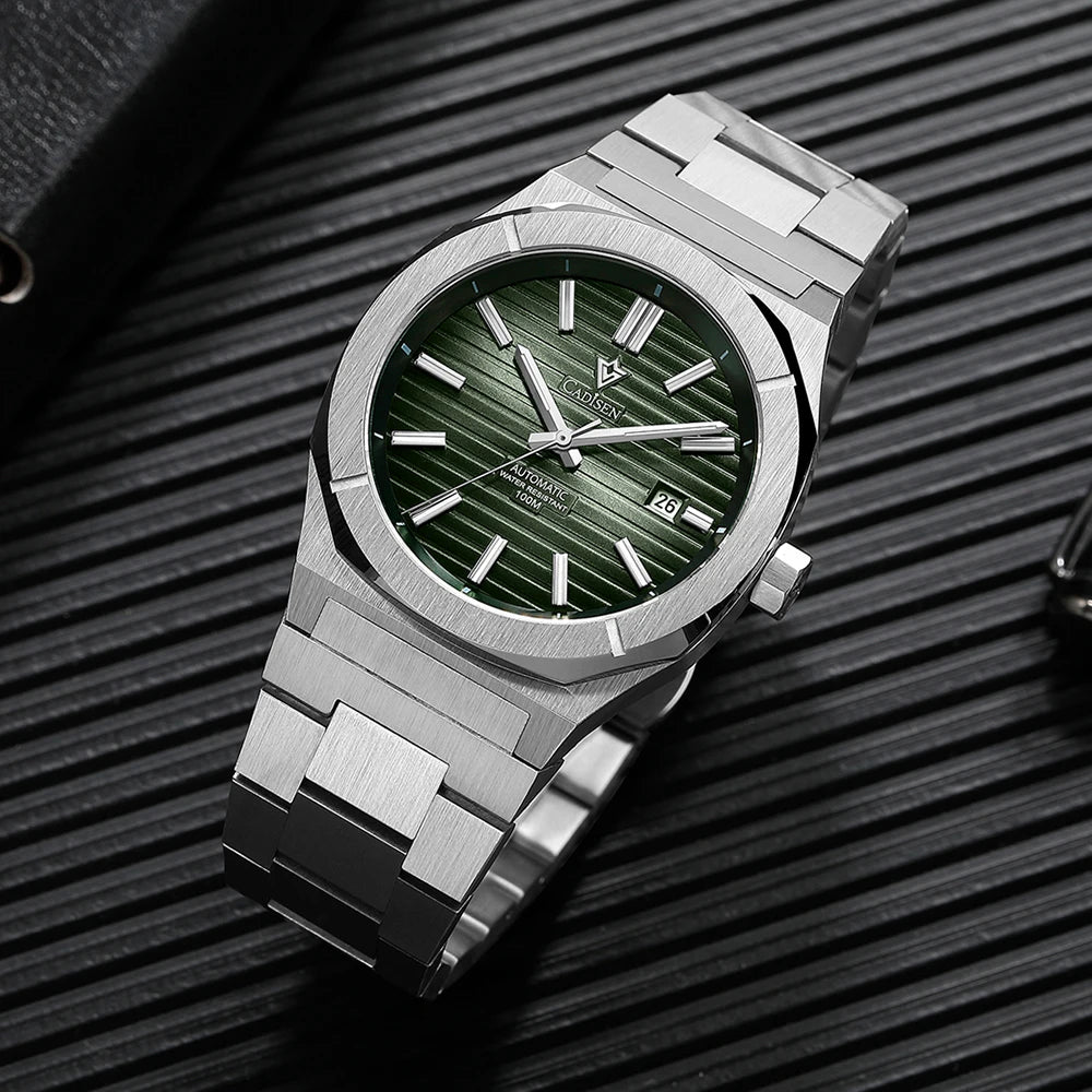 Cadisen C8200 Automatic Watch – Miyota 8215, 21 Jewels, Sapphire Crystal, 100m Water Resistant