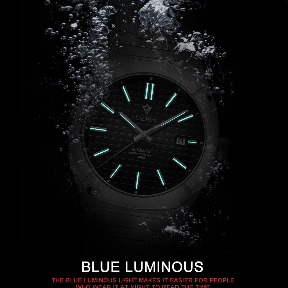 Cadisen C8200 Automatic Watch – Miyota 8215, 21 Jewels, Sapphire Crystal, 100m Water Resistant