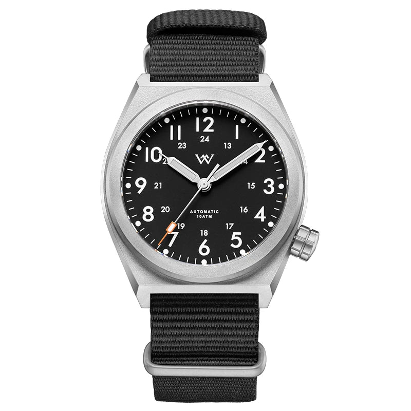 Welly Merck 216M Automatic Pilot Watch – 2565 Movement, AR Sapphire Crystal, 100m Water Resistant