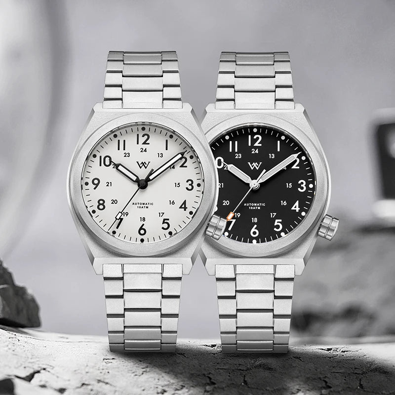 Welly Merck 216M Automatic Pilot Watch – 2565 Movement, AR Sapphire Crystal, 100m Water Resistant