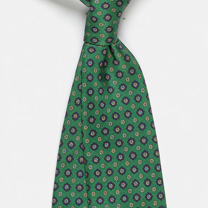 100% Silk Floral Necktie – Luxury Wedding & Business Tie | Men's