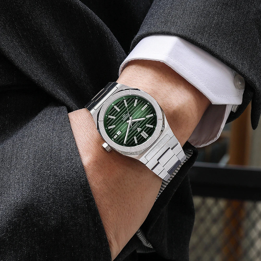 Cadisen C8200 Automatic Watch – Miyota 8215, 21 Jewels, Sapphire Crystal, 100m Water Resistant
