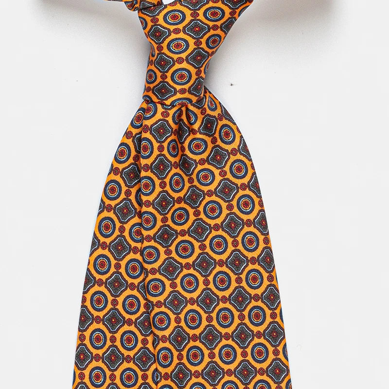 100% Silk Floral Necktie – Luxury Wedding & Business Tie | Men's