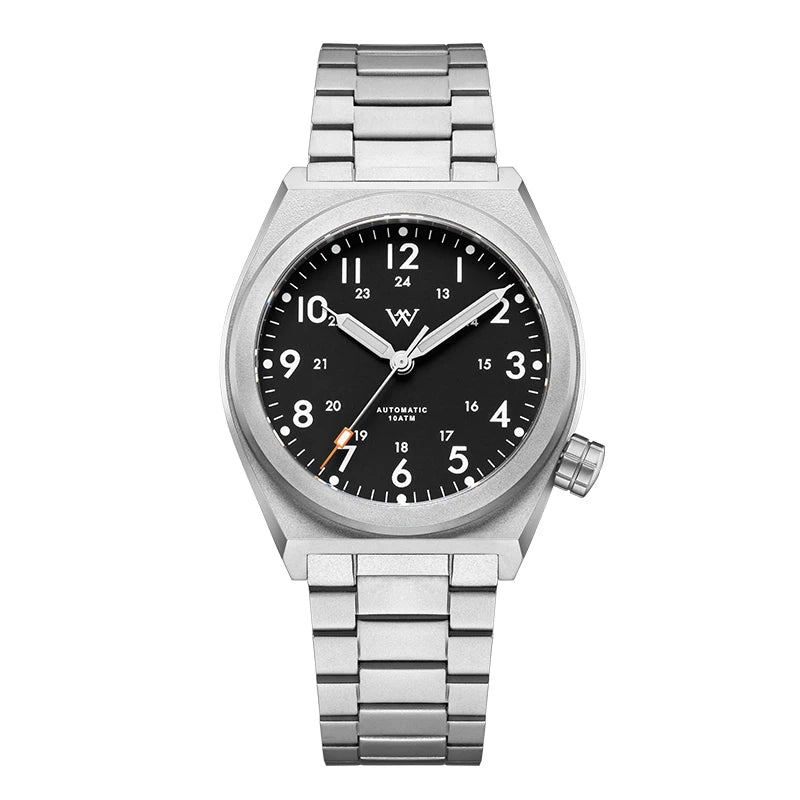 Welly Merck 216M Automatic Pilot Watch – 2565 Movement, AR Sapphire Crystal, 100m Water Resistant
