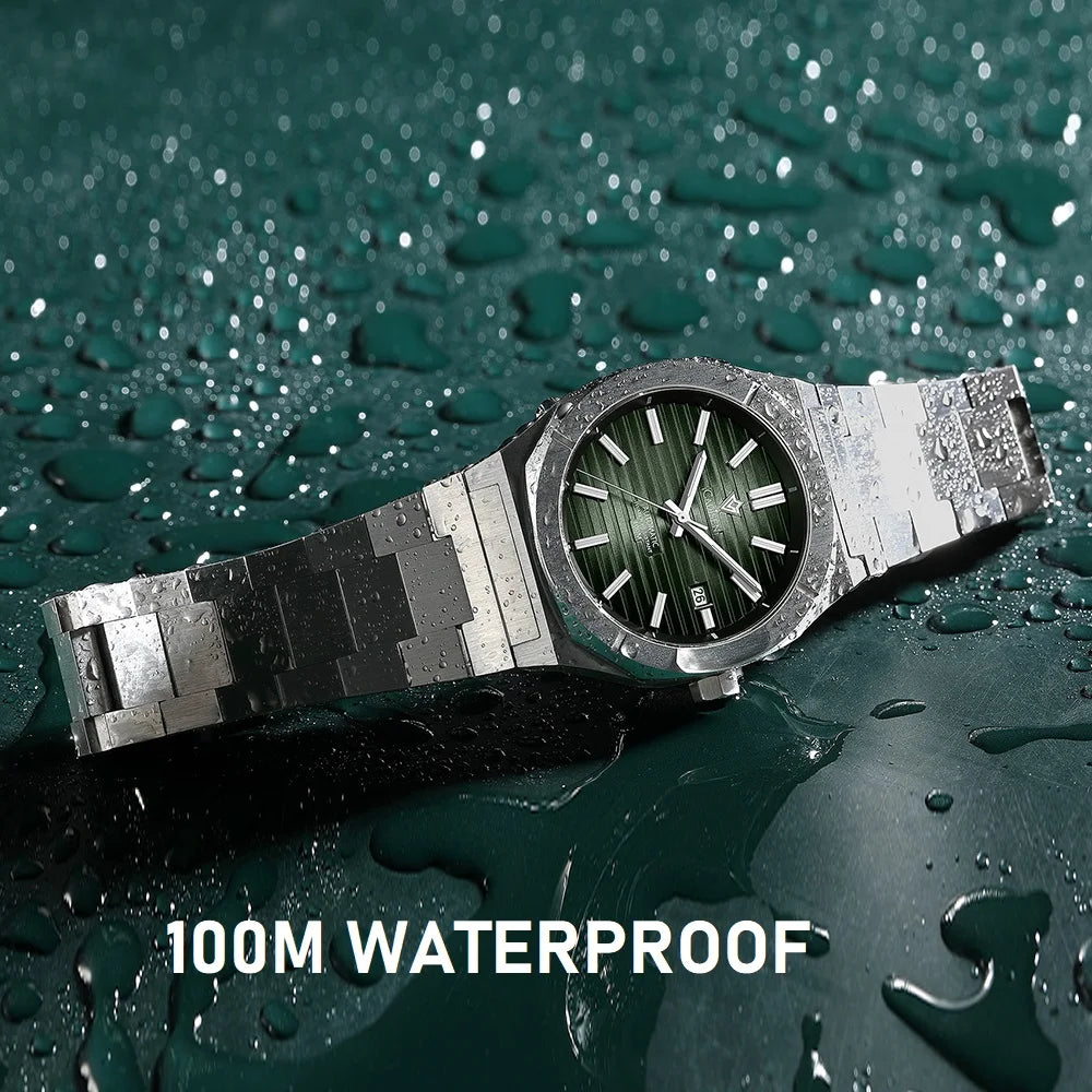 Cadisen C8200 Automatic Watch – Miyota 8215, 21 Jewels, Sapphire Crystal, 100m Water Resistant