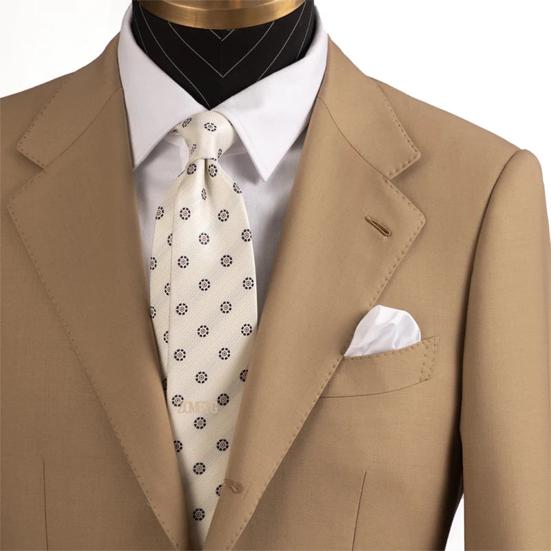 Striped Silk-Feel Necktie – Classic Business & Wedding Tie | Men's