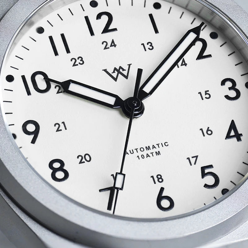 Welly Merck 216M Automatic Pilot Watch – 2565 Movement, AR Sapphire Crystal, 100m Water Resistant
