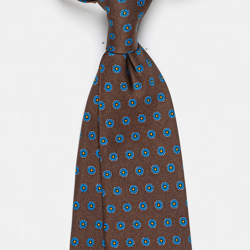 100% Silk Floral Necktie – Luxury Wedding & Business Tie | Men's