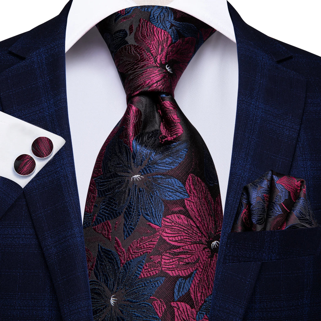 Hi-Tie Men's 100% Silk Paisley Necktie – 8.5cm | 15 Colours