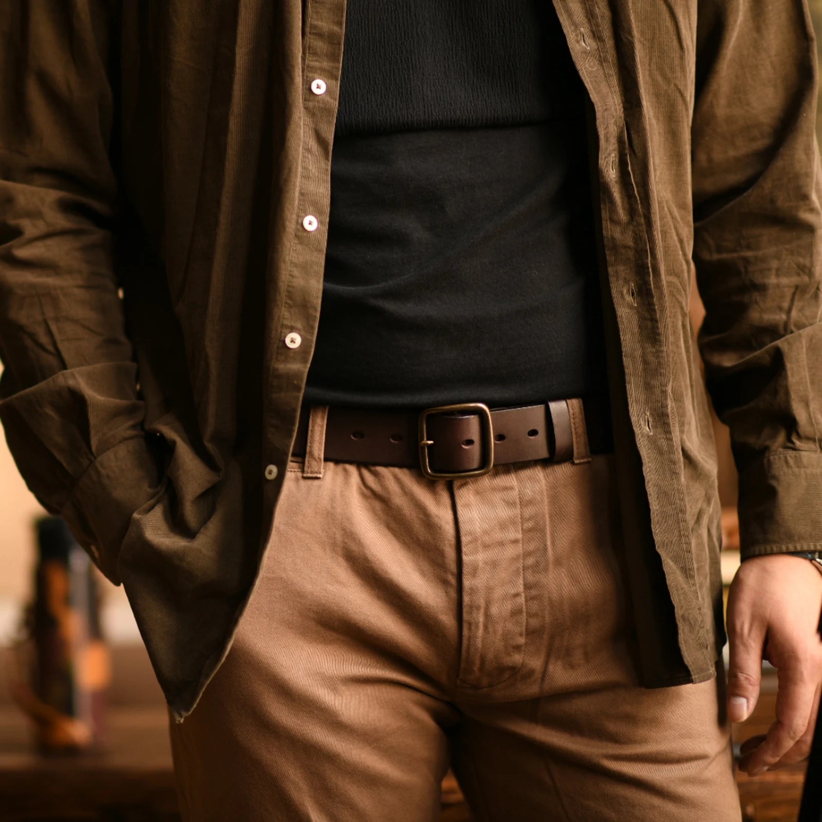 Men High Quality Genuine Leather Belt Luxury Designer Belts Men Cowskin Copper Buckle Male Jeans Belt Cowboy