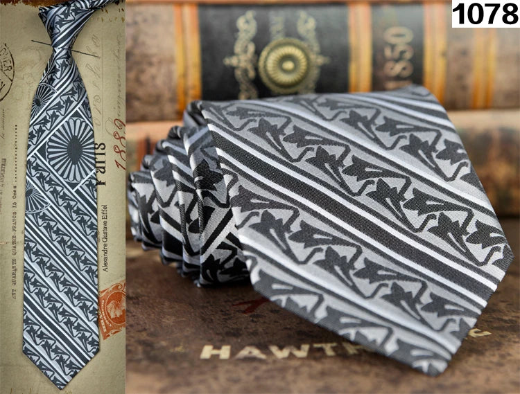 Men's 100% Silk Jacquard Necktie – Paisley, Abstract & Geometric Patterns