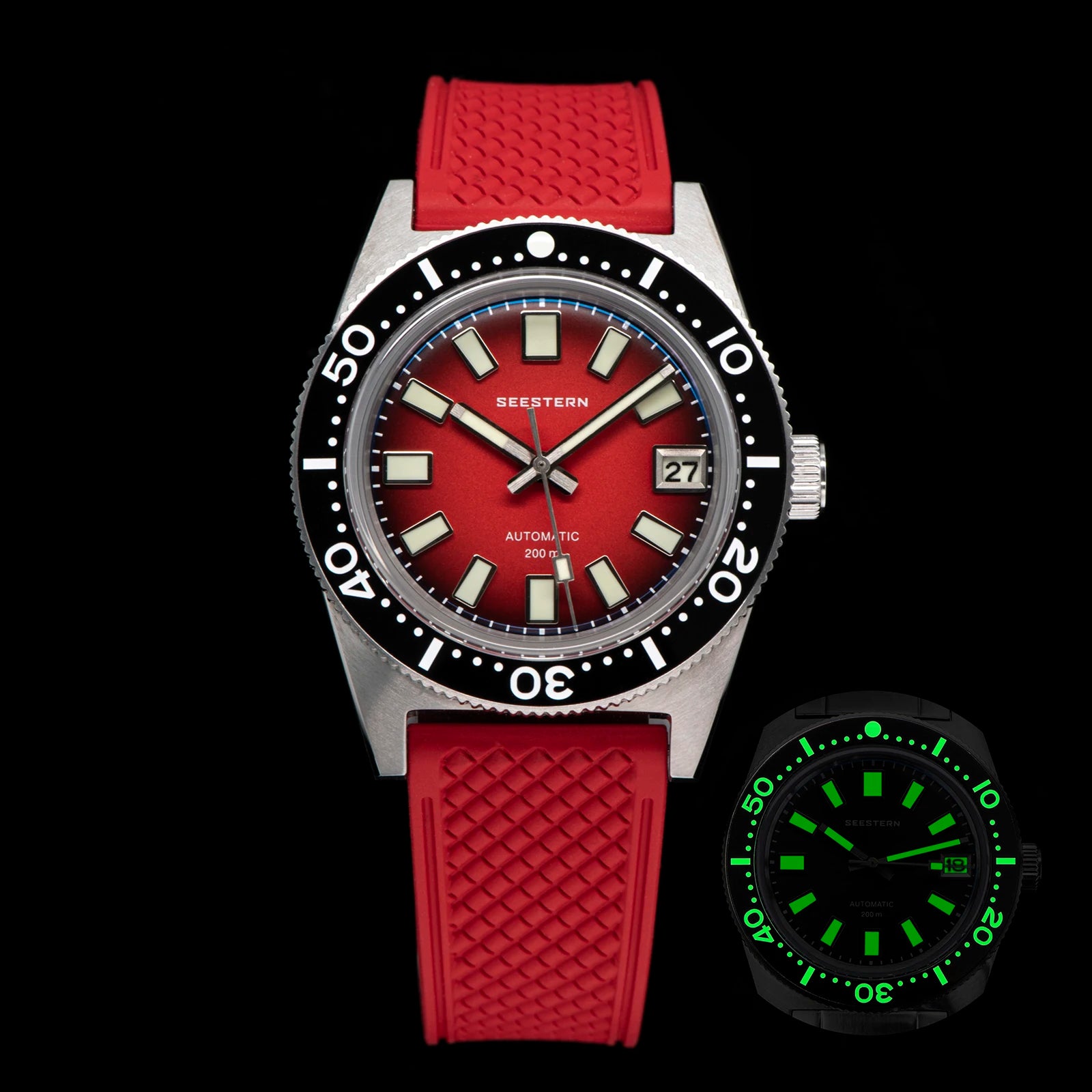 Seestern 62MAS V3 Automatic Dive Watch – NH35A, Domed Sapphire, 37mm, 200m Water Resistant
