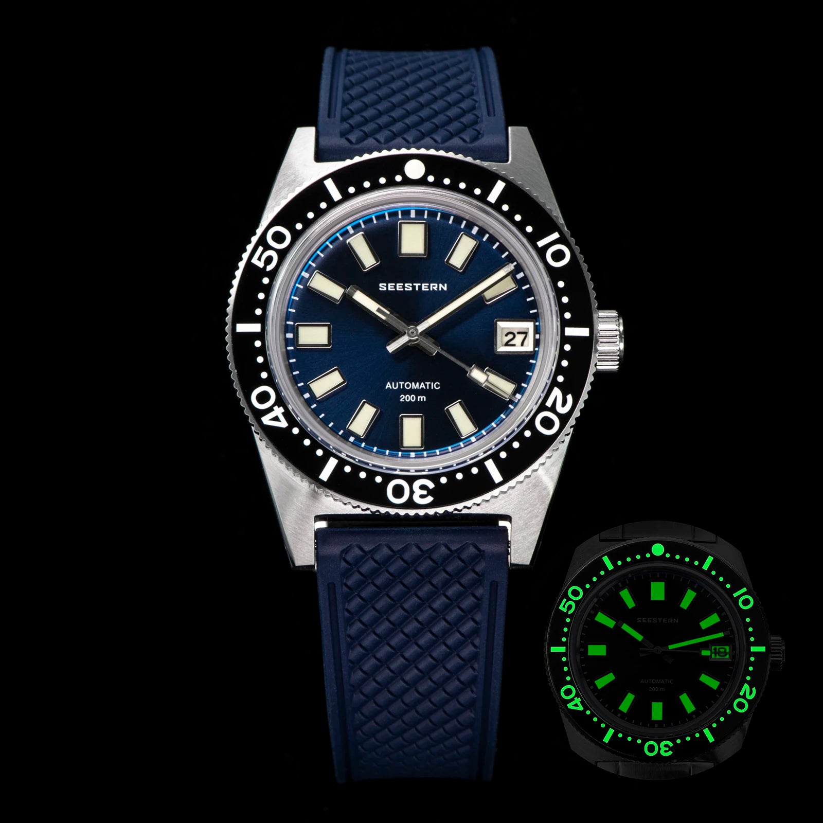 Seestern 62MAS V3 Automatic Dive Watch – NH35A, Domed Sapphire, 37mm, 200m Water Resistant