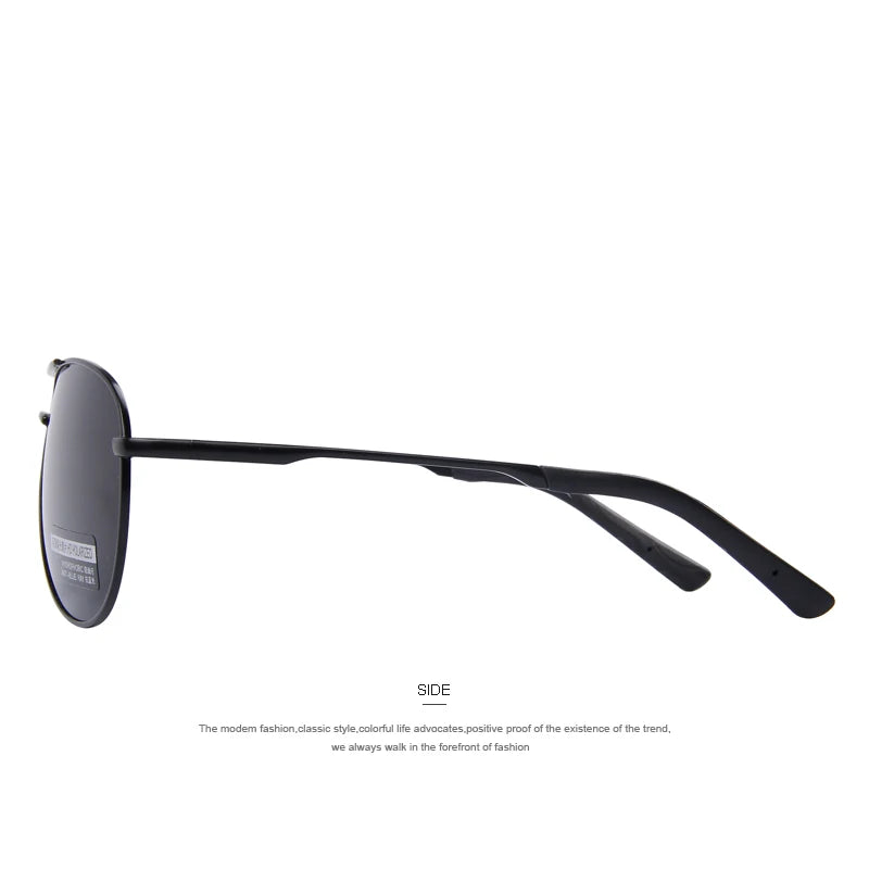 Merry's Men's Polarised Shield Sunglasses — Vintage-Inspired Alloy Frame