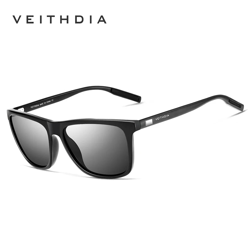 VEITHDIA Sunglasses Sports Outdoor Unisex Aluminum magnesium TR90 Polarized UV400 Lens Vintage Sun Glasses For Male/Female V6108