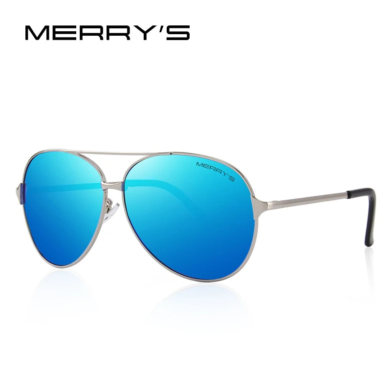 Merry's Men's Classic Aviation Polarised Sunglasses