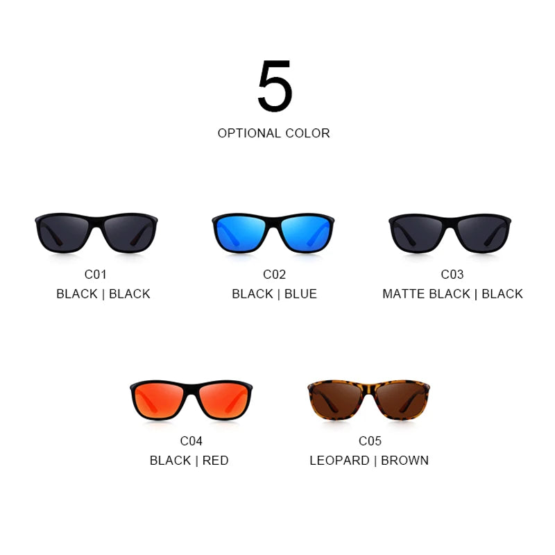 Merry's Men's HD Polarised Oval Sunglasses — Sports & Fishing