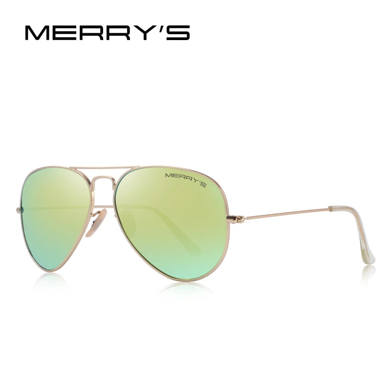 Merry's Classic Pilot Polarised Sunglasses — Unisex