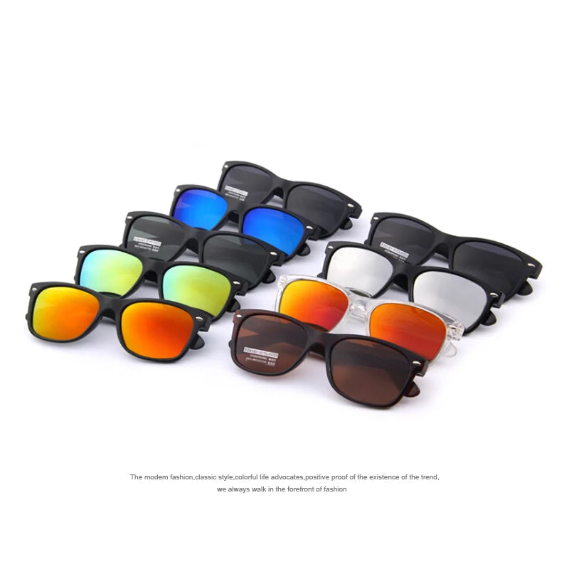 Merry's Men's Polarised Retro Rivet Sunglasses — Vintage-Inspired Rectangle Frame