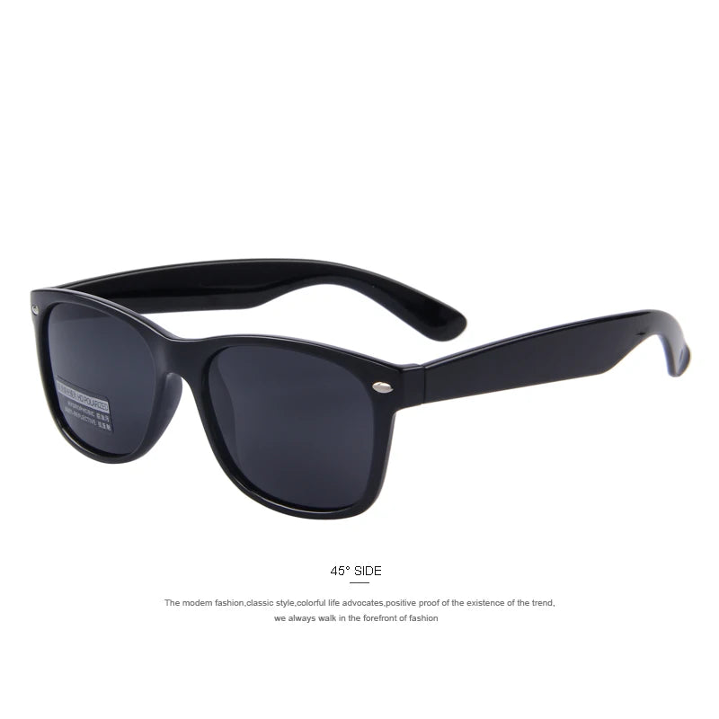 Merry's Men's Polarised Retro Rivet Sunglasses — Vintage-Inspired Rectangle Frame