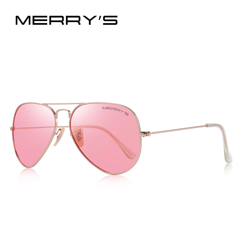 Merry's Classic Pilot Polarised Sunglasses — Unisex