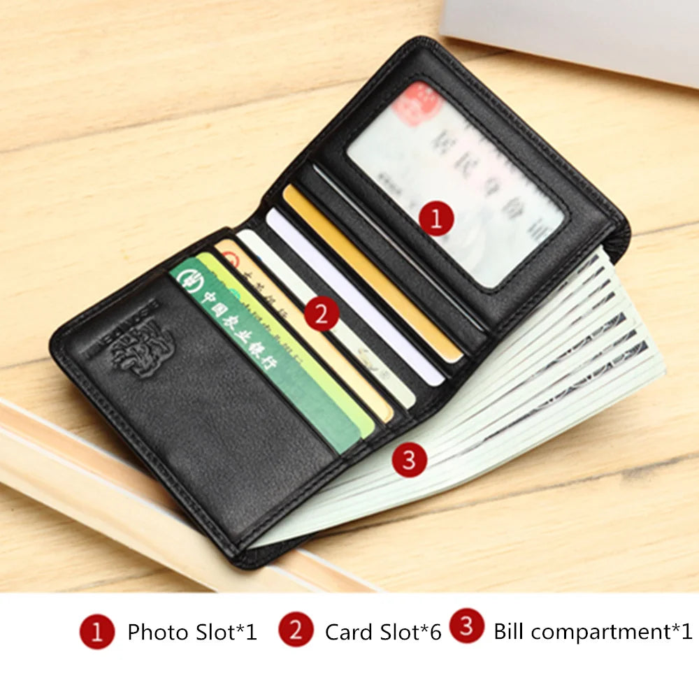 BISON DENIM Leather Bifold Wallet – Gift Edition