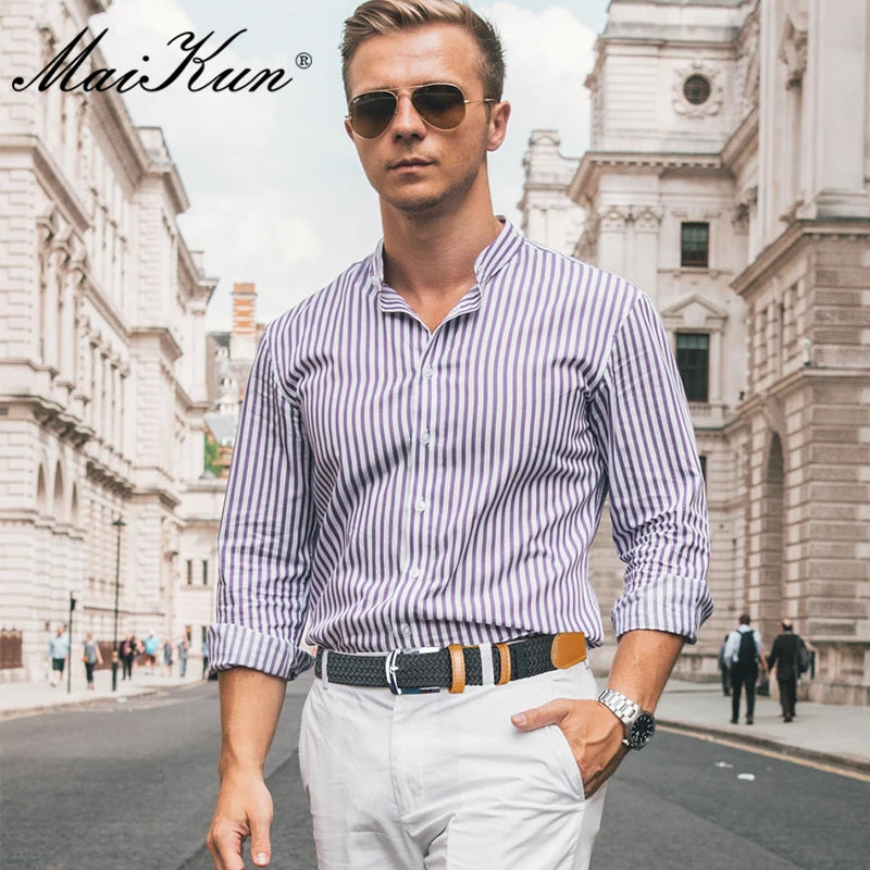 MaiKun Men's Belts for Men Metal Pin Buckle Elastic Male Belt Military Tactical Belt
