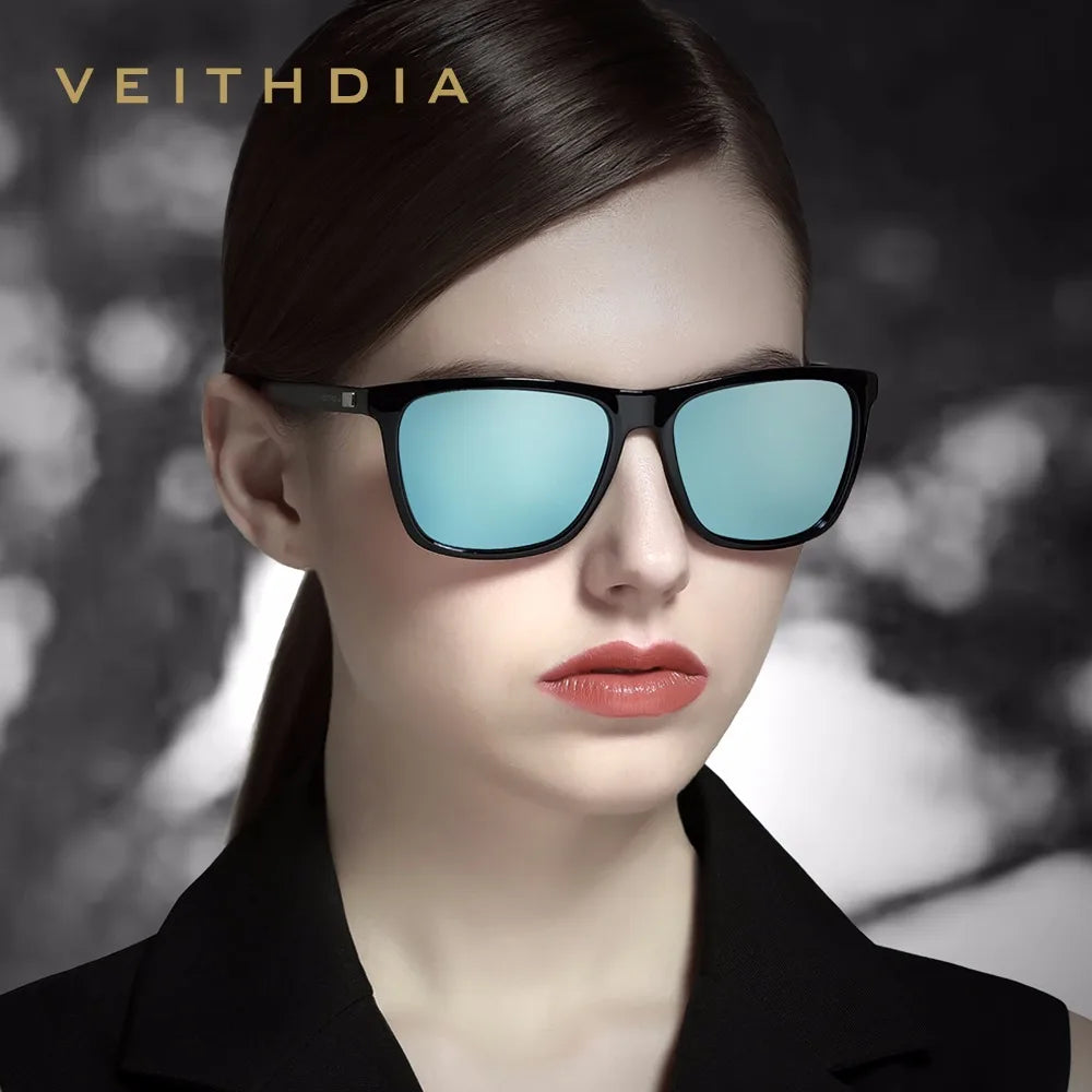 VEITHDIA Sunglasses Sports Outdoor Unisex Aluminum magnesium TR90 Polarized UV400 Lens Vintage Sun Glasses For Male/Female V6108