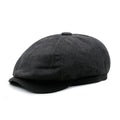 Men's Striped Flat Cap