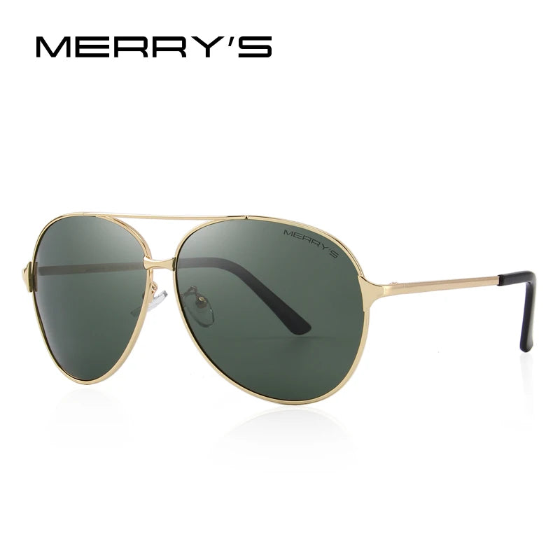Merry's Men's Classic Aviation Polarised Sunglasses