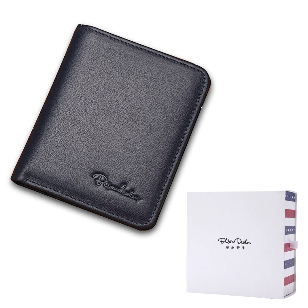 BISON DENIM Genuine Leather Bifold Wallet