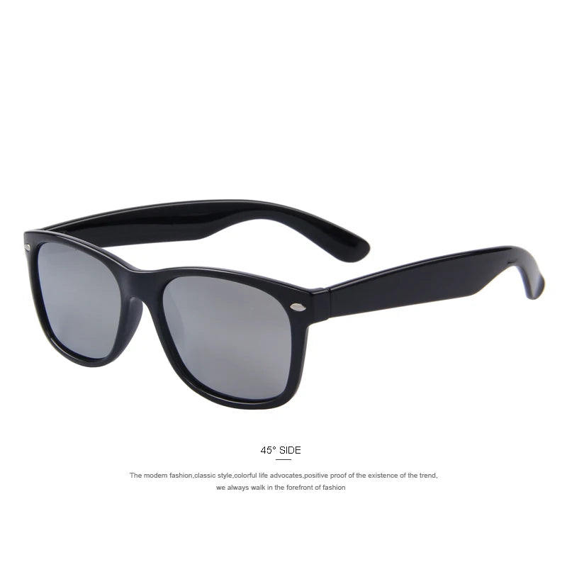 Merry's Men's Polarised Retro Rivet Sunglasses — Vintage-Inspired Rectangle Frame