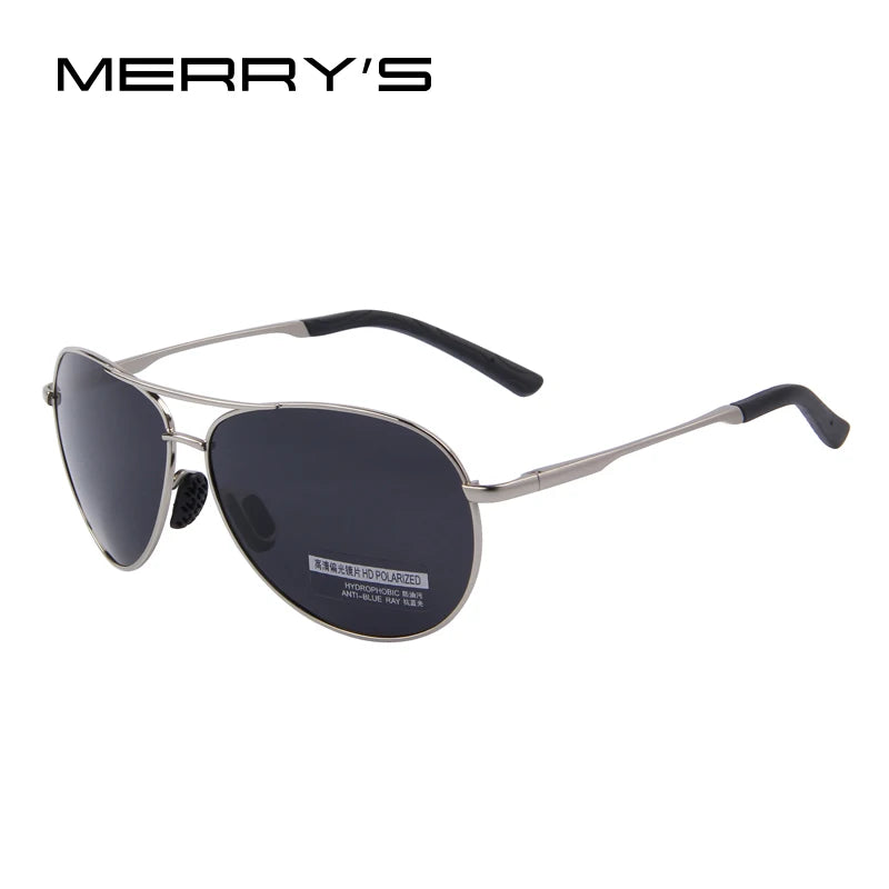Merry's Men's Polarised Shield Sunglasses — Vintage-Inspired Alloy Frame