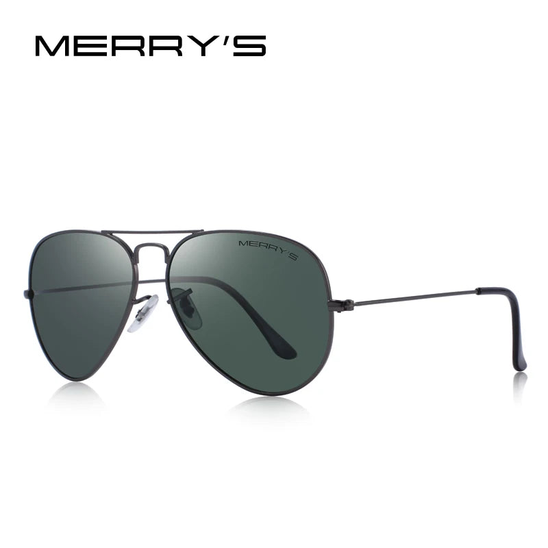 Merry's Classic Pilot Polarised Sunglasses — Unisex