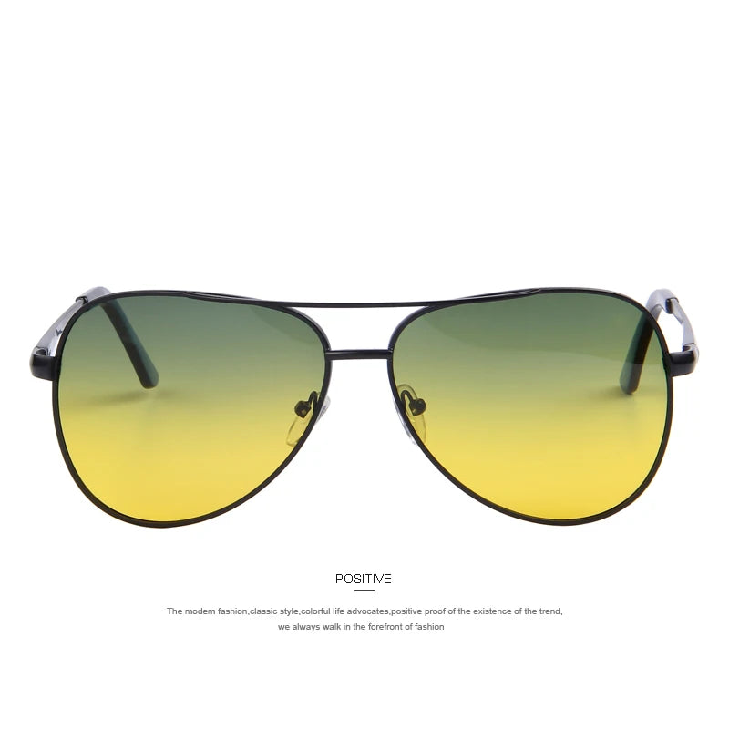 Merry's Men's Polarised Pilot Sunglasses — Day & Night Vision
