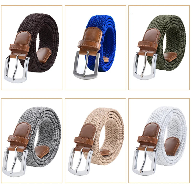 MaiKun Men's Belts for Men Metal Pin Buckle Elastic Male Belt Military Tactical Belt