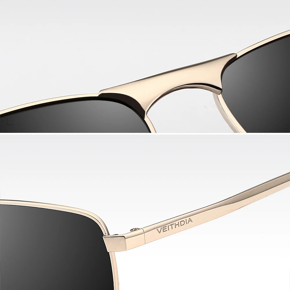 VEITHDIA Vintage Sports Sunglasses | Alloy Frame | Polarized UV400