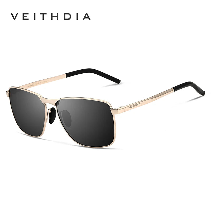 VEITHDIA Vintage Sports Sunglasses | Alloy Frame | Polarized UV400