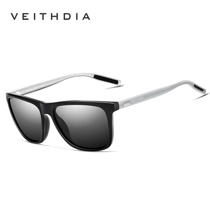 VEITHDIA Sunglasses Sports Outdoor Unisex Aluminum magnesium TR90 Polarized UV400 Lens Vintage Sun Glasses For Male/Female V6108