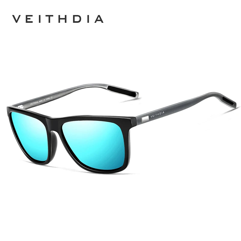 VEITHDIA Sunglasses Sports Outdoor Unisex Aluminum magnesium TR90 Polarized UV400 Lens Vintage Sun Glasses For Male/Female V6108