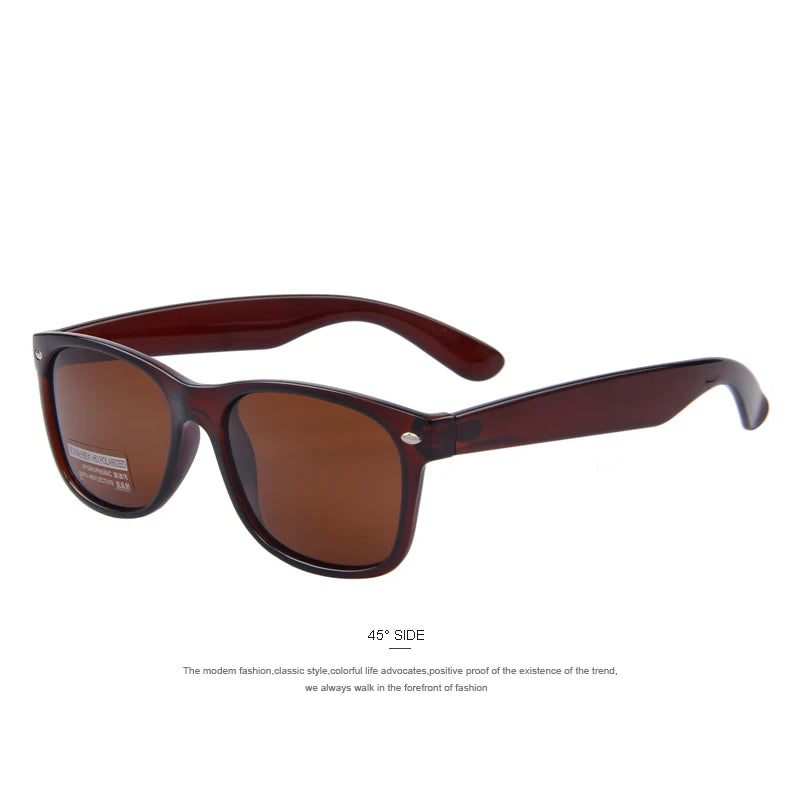 Merry's Men's Polarised Retro Rivet Sunglasses — Vintage-Inspired Rectangle Frame