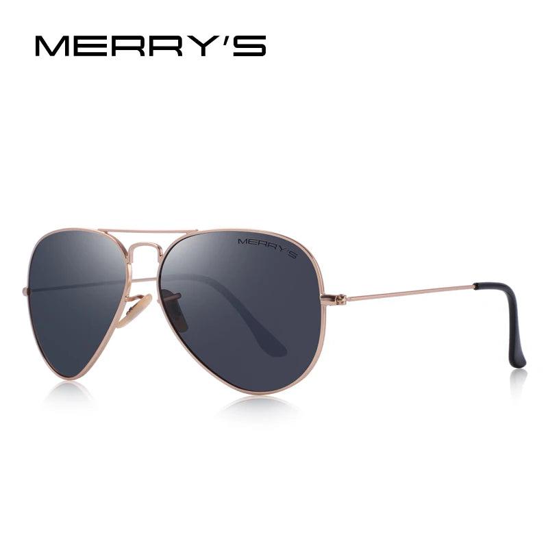 Merry's Classic Pilot Polarised Sunglasses — Unisex