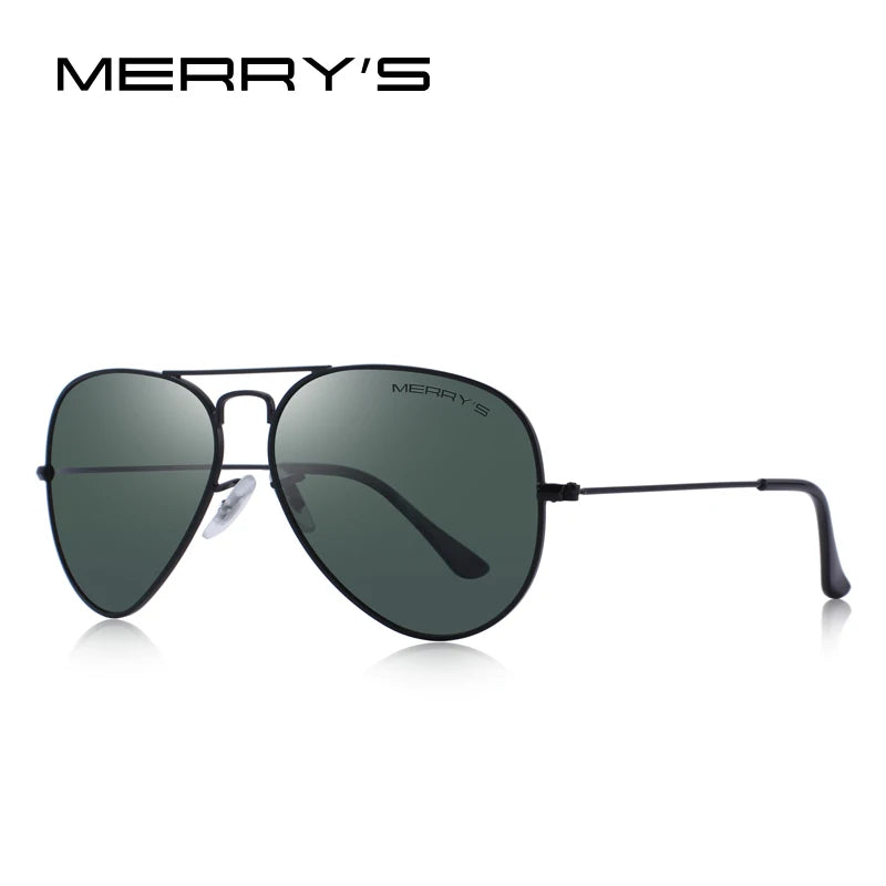 Merry's Classic Pilot Polarised Sunglasses — Unisex