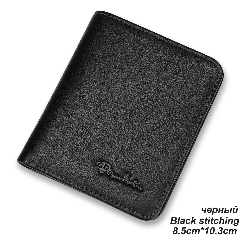 BISON DENIM Genuine Leather Bifold Wallet