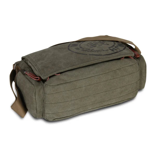 Men's Canvas Vintage Messenger Bag – Large Crossbody Shoulder & Hand Bag