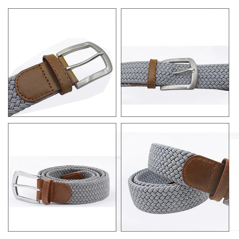 MaiKun Men's Belts for Men Metal Pin Buckle Elastic Male Belt Military Tactical Belt