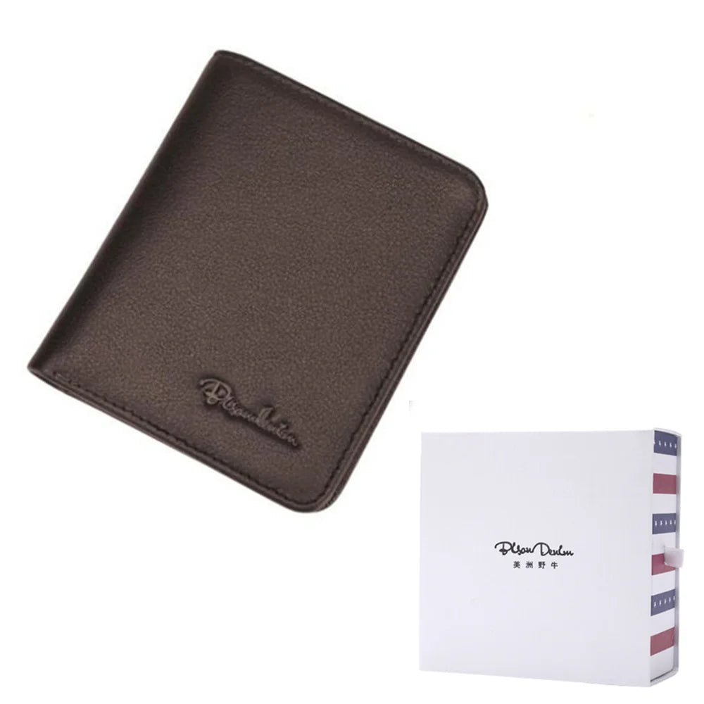 BISON DENIM Genuine Leather Bifold Wallet