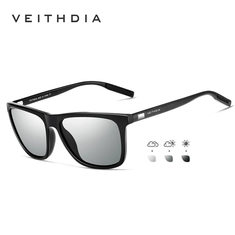 VEITHDIA Sunglasses Sports Outdoor Unisex Aluminum magnesium TR90 Polarized UV400 Lens Vintage Sun Glasses For Male/Female V6108