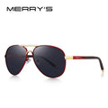 Merry's Men's HD Polarised Pilot Sunglasses — Aluminium Frame