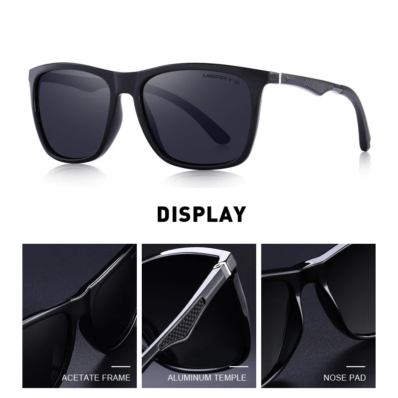 Merry's Men's HD Polarised Fishing Sunglasses — Aluminium Alloy Temples
